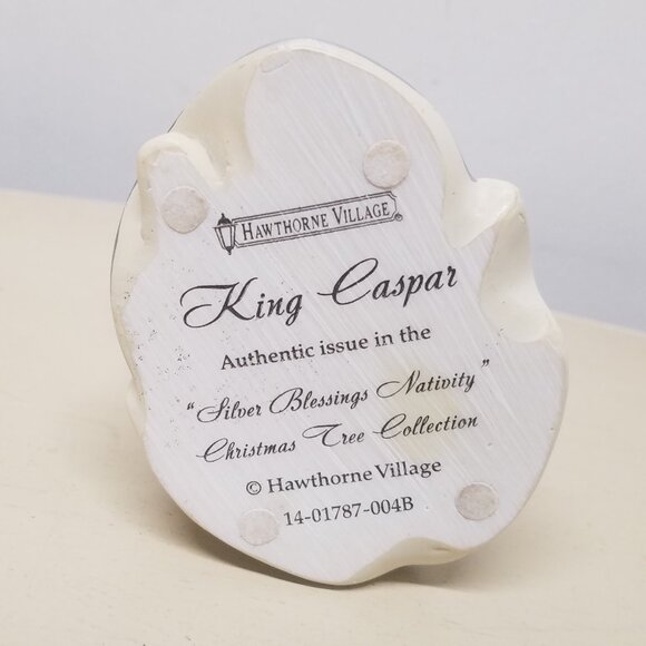 Silver Blessings Nativity Christmas Tree Collection Angel & King Caspar Figurine - Picture 11 of 15